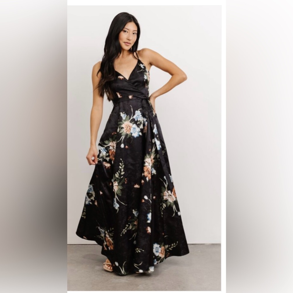 NWT Baltic Born Black Floral Dress